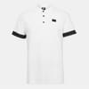 Contrast Cuff Polo Shirt with Collared Neck
