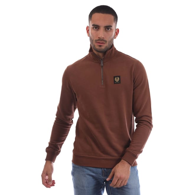 Fleeced Quarter Zip Sweatshirt