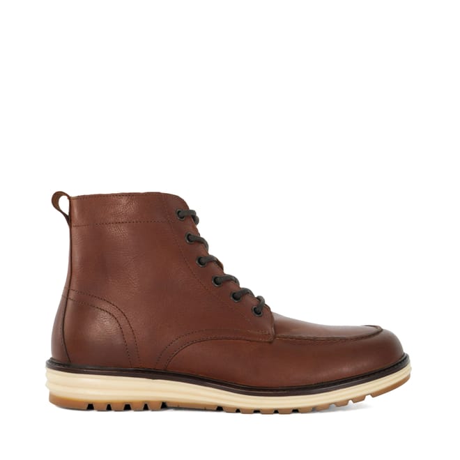 Coburn Leather Wedge Lace Up Boots