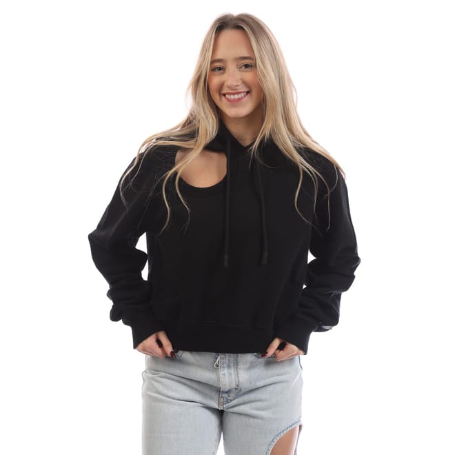 Meteor Flag Cropped Hoodie