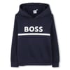 Wordmark Hooded Neck Long Sleeve Sweatshirt