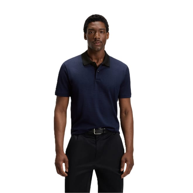 Collared Neck Short Sleeve Polo Shirt