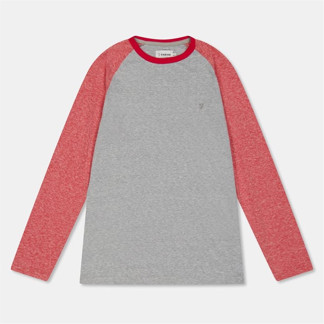Injection Crew Neck Raglan Sleeve Baseball T-Shirt