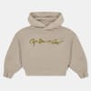 Hooded Neck Drop Shoulder Sweatshirt