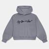 Hooded Neck Drop Shoulder Sweatshirt