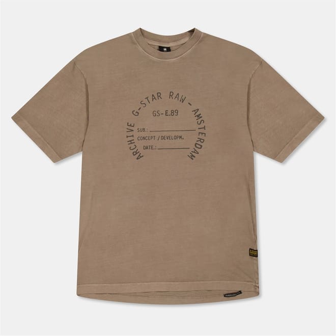 Oversize Fit Lettering Crew Neck Boyfriend T-Shirt