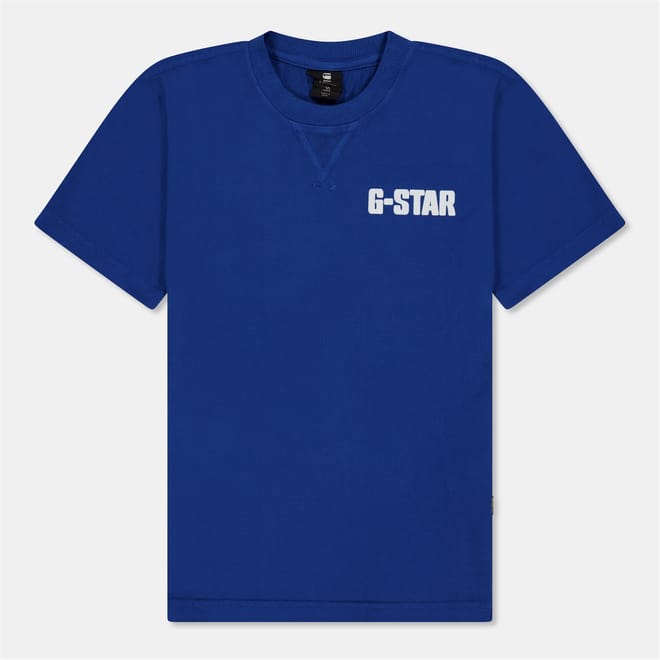 Crew Neck Ribbed Collar Short Sleeve Jersey T-Shirt