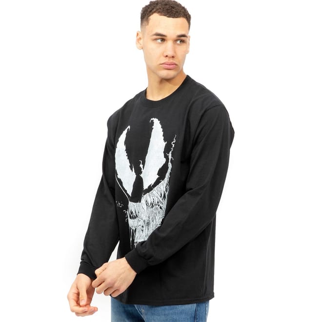 Graphic Crew Neck Long Sleeve Jersey T-Shirt