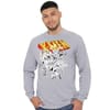Graphic Crew Neck Long Sleeve Jersey T-Shirt