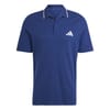 Mens Essentials Cotton 3 Stripes Polo Shirt