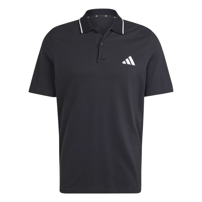 Mens Essentials Cotton 3 Stripes Polo Shirt