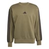 Mens Essentials 3 Stripes Fleece Sweatshirt
