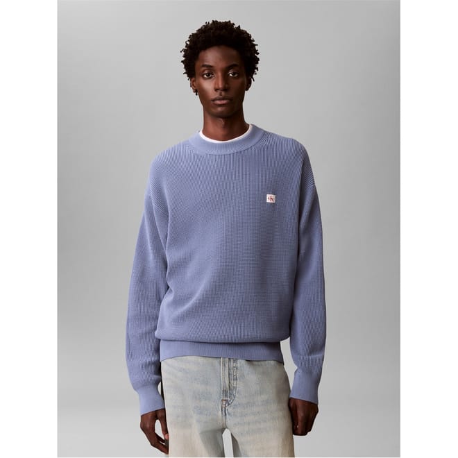 Ckj Waffle Crew Neck Jumper