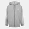 Mens Essentials Fleece 3 Stripes Full Zip Hoodie