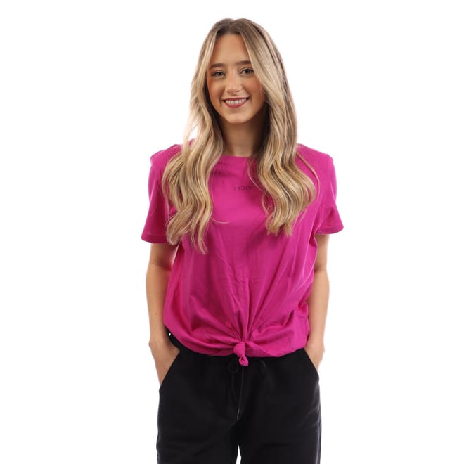 Embellished Logo Knot T-Shirt