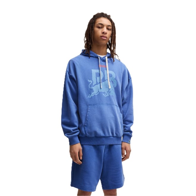 Graphic Hooded Neck Long Sleeve Oversize Sweatshirt