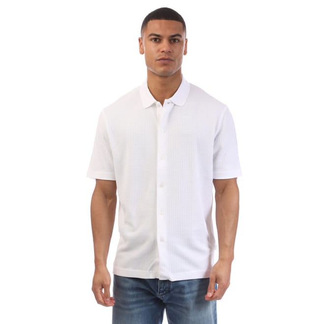 C-Palladio 120 Waffle Cotton Shirt