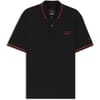Embroidered Collared Neck Short Sleeve Polo Shirt