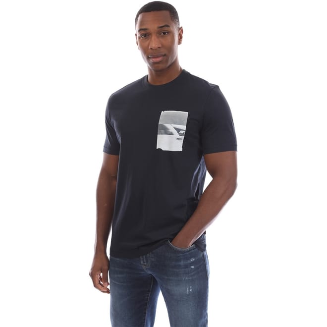 Cassette Photo Graphic Crew Neck Short Sleeve T-Shirt