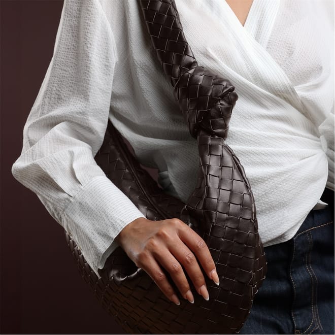 Strap Woven Shoulder Bag