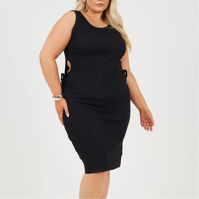 Scoop Neck Sleeveless Midi Dress