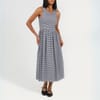 Scoop Neck Sleeveless Midi A-Line Dress
