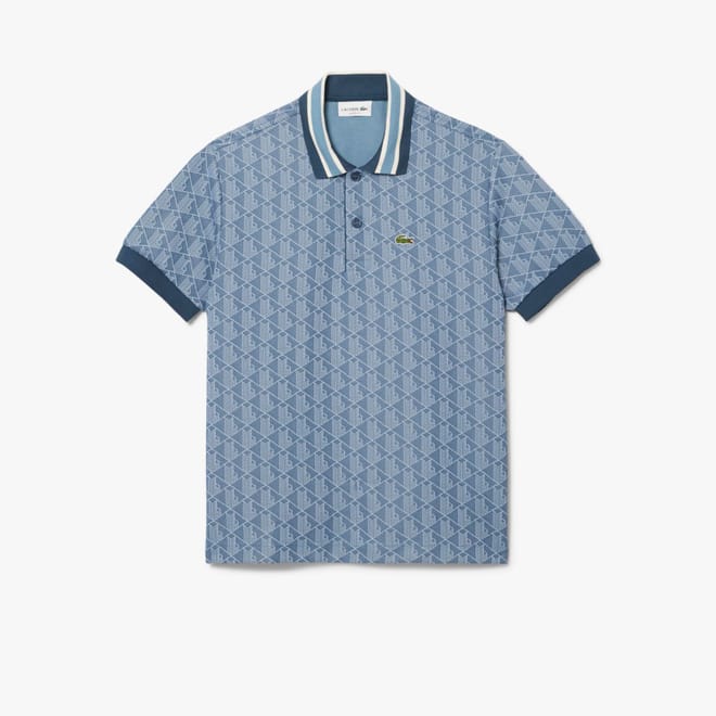 Classic-Fit Monogram Jacquard Polo Shirt