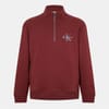 Ckj Monogram Quarter Zip Fleece