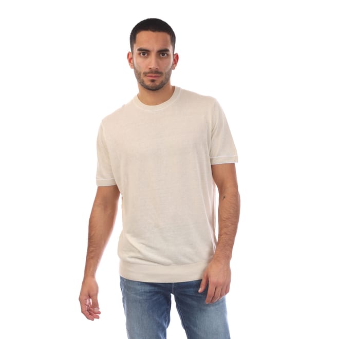 H-Jiovanni Short Sleeve Tipped Sweater