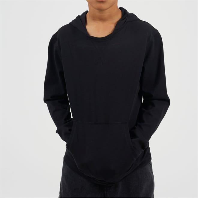 Boys Long Sleeve Hoodie With Set In Sleeve