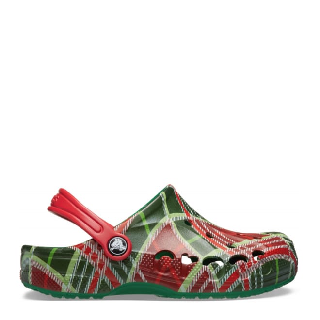 Junior Baya Holiday Plaid Clog