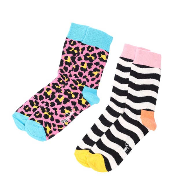 Infants 2 Pack of Wavy Stripe Socks