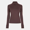 Womens Long Sleeve Quarter Zip Top