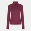 Womens Long Sleeve Quarter Zip Top