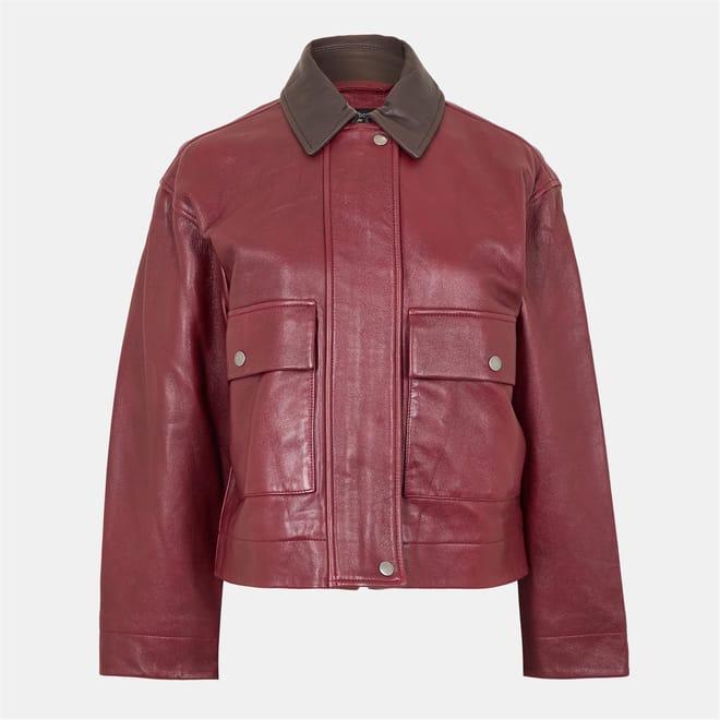 Womens Nonie Leather Jacket