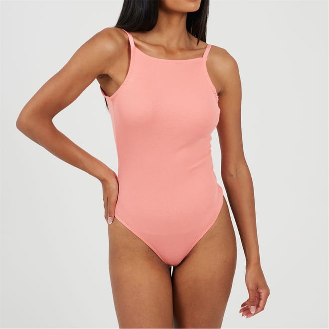 Womens Spaghetti Strap Vest Style Bodysuit