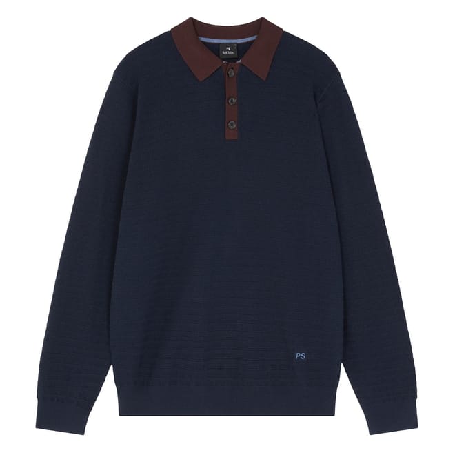 Knit Ls Polo