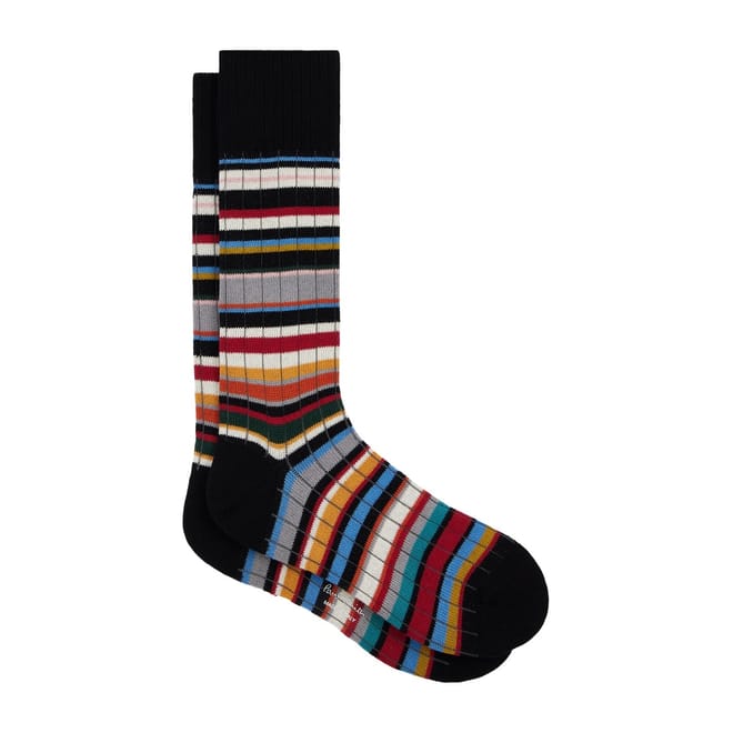Signature Stripe Crew Sock