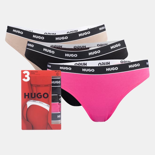 3 Pack of Stripe Thongs