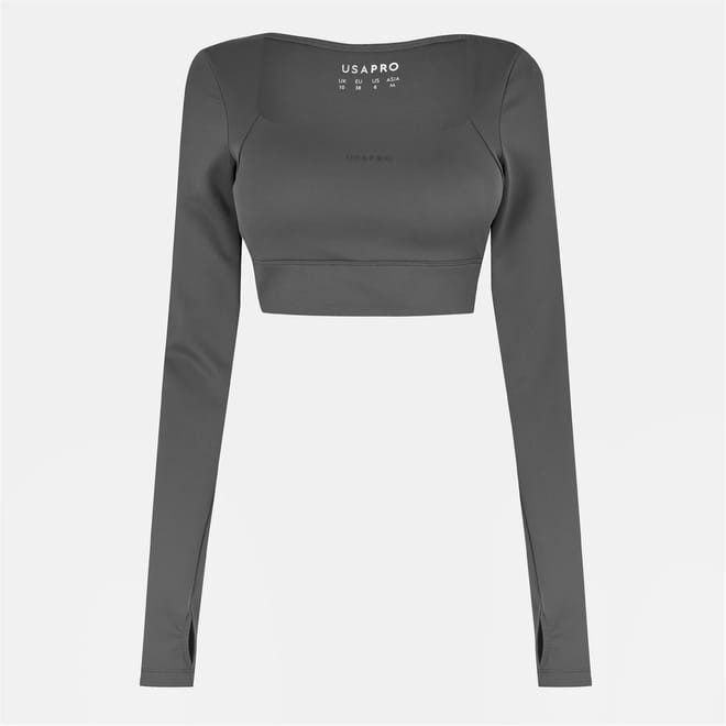 Womens Pro Ruched Ls