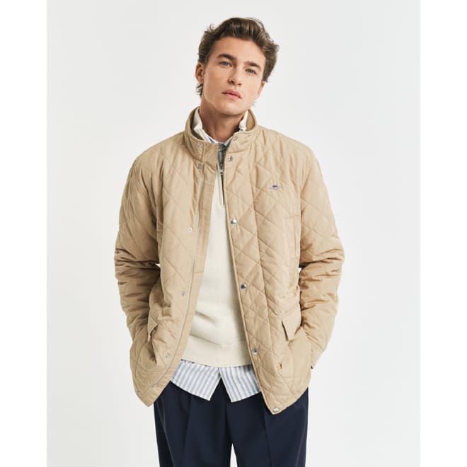 Quilted Windcheater Mid-Length Jacket
