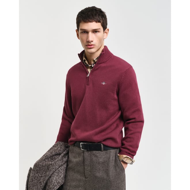 Casual Cotton Half-Zip Sweatshirt