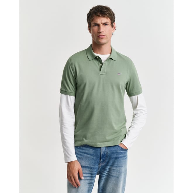 Regular-Fit Shield Piqué Polo Shirt