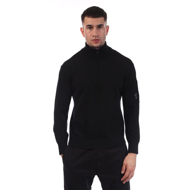 Extrafine Merino Wool Half-Zip Sweater