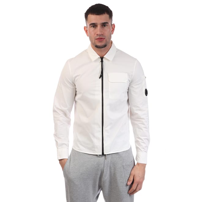 Gabardine Long Sleeve Full Zip Lens Shirt