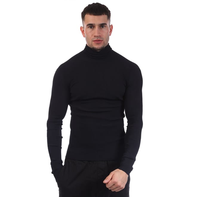 Diagonals Knit Turtleneck Sweatshirt
