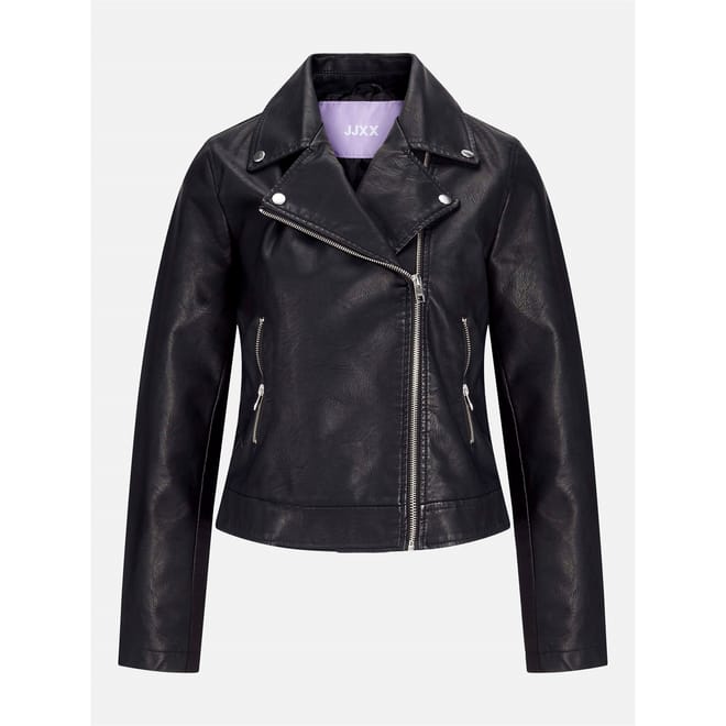 Faux Leather Biker Jacket Ladies