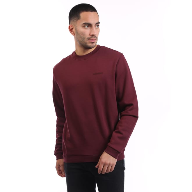 Logo Brushback Crewneck Jumper