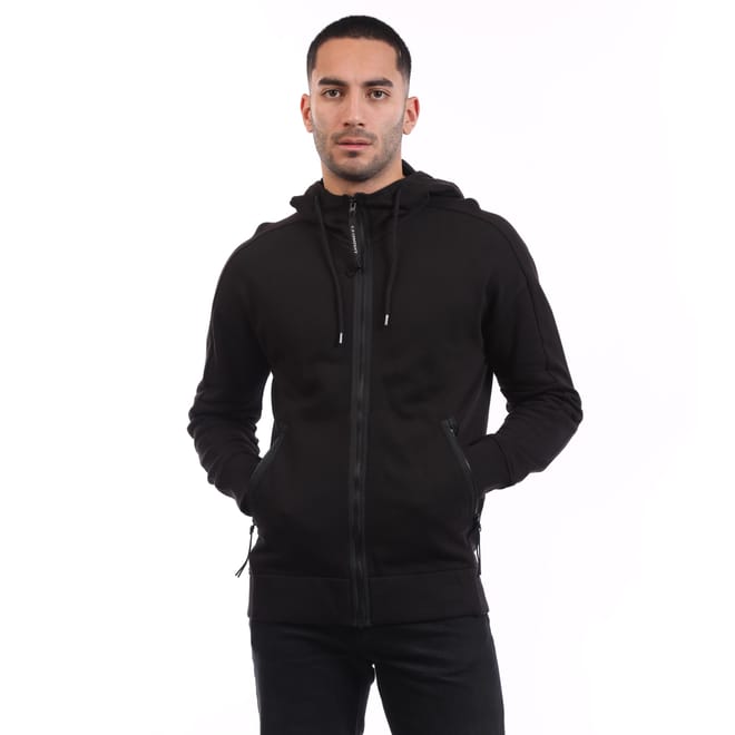 Diagonal Raised Fleece Goggle Hoodie