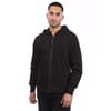 Diagonal Raised Fleece Lens Zip Hoodie